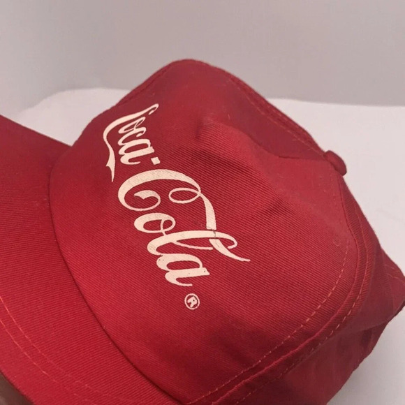 Vintage Coca Cola Trucker Cap Hat baseball red ret - Picture 3 of 5
